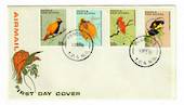 PAPUA NEW GUINEA 1970 Fauna Conservation. Birds of Paradise. Set of 4 on first day cover. - 32185 - FDC