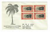 SAMOA 1946 Peace 6d + 8d in blocks on first day covers. - 32191 - FDC