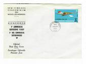 NEW HEBRIDES 1976 First Commercial Flight of the Concorde on first day cover. English and French Issues. - 32192 - FDC