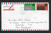 AUSTRALIA 1971 Cover from Australia to New Zealand bearing two of the 1971 Christmas. Genuine usage. - 32217 - PostalHist