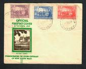 AUSTRALIA 1937 Sesqui-Centenary of New South Wales. Set of 3 on first day cover. - 32242 - FDC
