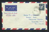 AUSTRALIA 1961 Definitive 11d Blue on first day cover to New Zealand. - 32249 - PostalHist