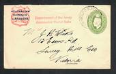 AUSTRALIA 1941 Cover from Australian Defence Canteens. Postmark MIL PO BATHURST. Cachet "Department of the Army Concession Posta