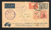 AUSTRALIA 1934 First Official Airmail Australia to New Guinea. Postmark SHIP MAIL ROON MELBOURNE and LAE. Condition poor. - 323