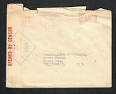 AUSTRALIA 1942 Cover to New Zealand. Passed by Censor 1308. Postage by meter mark. Damage at the top. - 32304 - PostalHist