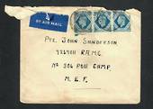 GREAT BRITAIN 1940 Airmail Letter from England to Pte John Sanderson 7267011 RAMC No 304 POW Camp MEF. Postage 3 x 10d. - 32313