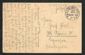 GERMANY 1914 Postcard of Longwy sent to Germany from K D Feldpostexped. 33 Reserve Div. Superb cancel. Also has a purple cachet