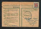 NEW ZEALAND 1941 Airmail Letter on ACTIVE SERVICE envelope from Egypt to New Zealand. Square censor cachet. 9d 1935 Definitive.