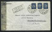 PORTUGAL 1944 Airmail Letter to New York.  Reseal Label  Examined by 7237". - 32333 - PostalHist