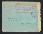 ITALY 1941 Letter to New York. Reseal Label and Censor cachet in Italy. - 32343 - PostalHist