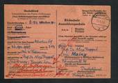 GERMANY 1949 Official looking postcard. Seems to relate to the post-war administration of the postal service. Translation would