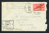 USA 1944 Airmail Letter from army serviceman. Postmark US Army Postal Service 362. Passed by Army Examiner 08297.