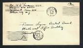 USA 1943 Letter from Serviceman. Freepost.