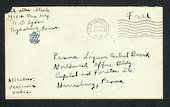 USA 1943 Letter from Serviceman. Freepost.