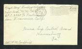 USA 1943 Letter from Serviceman. Freepost.