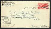 USA 1944 Airmail Letter from army serviceman. Postmark US Army Postal Service . Passed by Army Examiner 20411.