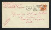 USA 1947 Air Letter with slogan cancel US Army Postal Service. Revalued 5c envelope.