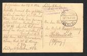 GERMANY 1916 Feldpost. Free post. Purple cachet. - 32394 - PostalHist