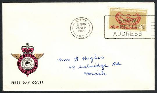 NEW ZEALAND 1965 Local letter with4d ICY. - 32736 - PostalHist