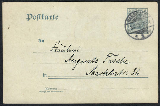 GERMANY 1905 Postal Stationery. Internal card from Hannover. - 33567 - PostalHist