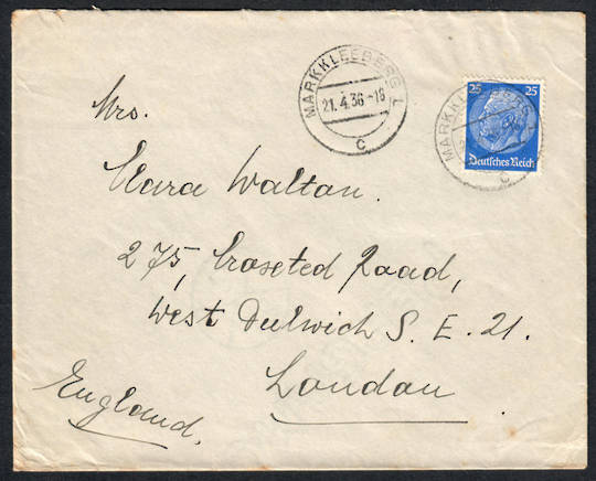 GERMANY 1936 Cover to London. - 33568 - PostalHist
