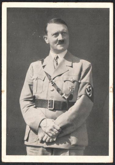 GERMANY 1938 Special postcard of Hitler with datestamp for his visit to Nurnberg. - 33609 - PostalHist
