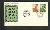 GREECE 1967 Europa. Set of 2 on first day cover. - 34209 - FDC