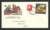 NEW ZEALAND 1963 Christmas on illustrated first day cover. - 35091 - FDC
