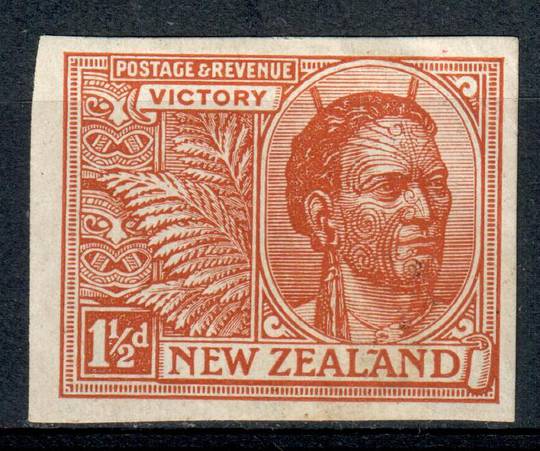 NEW ZEALAND 1920 Victory 1½d Brown. Imperf. - 3527 - Mint