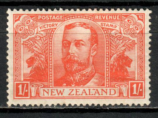 NEW ZEALAND 1920 Victory 1/- Orange. - 3531 - Mint