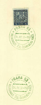 CZECHOSLOVAKIA 1929 Definitive with Special Postmark dated 14/4/1936. - 35577 - PostalHist