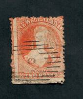 NEW ZEALAND 1862 Full Face Queen 2d Orange. Perf 12½. Worn plate heavily retouched on left. Cancel light off face. - 3558 - Used