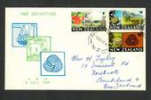 NEW ZEALAND 1969 Definitives issued on 8//1969. Set of 3 on illustrated first day cover. - 35862 - FDC