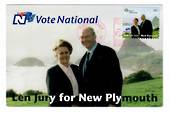 NEW ZEALAND 1999 Petes Post Vote National Len Jury for New Plymouth. - 35873 - PostalHist
