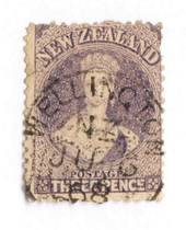 NEW ZEALAND 1862 Full Face Queen 3d Lilac. Dated postmark - 3589 - Used