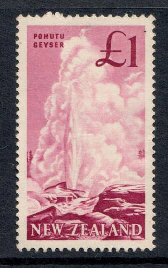 NEW ZEALAND 1960 Pictorial £1 Pink. - 364 - UHM