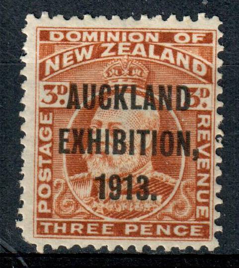 NEW ZEALAND 1913 Auckland Exhibition 3d Brown. One corner perf missing. - 3654 - Mint