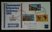 NEW ZEALAND 1965 Parliamentary Conference. Set of 3 on illustrated first day cover. - 36594 - FDC
