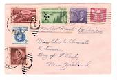USA 1960 Airmail Letter to New Zealand with Crippled Children 1960 Easter Seal. - 36857 - PostalHist