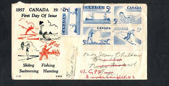 CANADA 1957 Letter to Fiji. Redirected to New Zealand. - 36927 - PostalHist