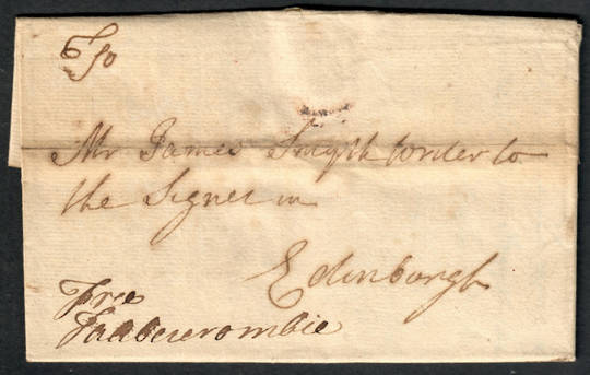 SCOTLAND 1753 Letter to Edinburgh. - 37108 - PostalHist