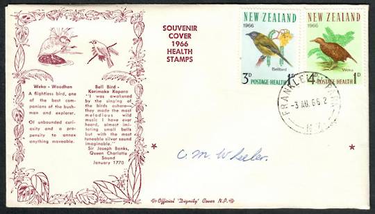 NEW ZEALAND 1966 Health. Set of 2 on illustrated first day cover. - 37238 - FDC
