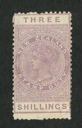 NEW ZEALAND 1882 Victoria 1st Long Type Fiscal 3/- Purple. - 3741 - MNG