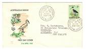 AUSTRALIA 1965 Definitive 3/- Bird on first day cover. - 37453 - FDC