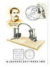 FRANCE 1985 Centenary of the of the Daguin Obliterator Macine on first day maxim card. - 37590 - FDC