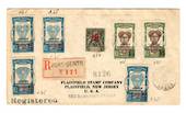 GABON 1927 Registered Letter from Port-Gentil to USA. - 37594 - PostalHist