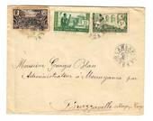 FRENCH EQUATORIAL AFRICA  1930 Letter from Lambarene to Brazzaville. Has one MIDDLE CONGO stamp. The back is damaged. - 37596 -