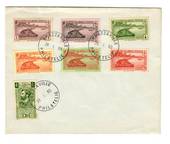 GABON 1960 Selection of stamps from 1932 set on cover postmarked at Brazzaville. - 37598 - PostalHist