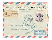 GUADELOUPE 1956 Registered Airmail Letter from Pointe a Pitre to Paris. - 37611 - PostalHist