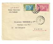 IVORY COAST 1934 Airmail (Dakar to Toulouse via Bamako). Letter from Abidjan to Paris.Dakar backstamp. - 37625 - PostalHist